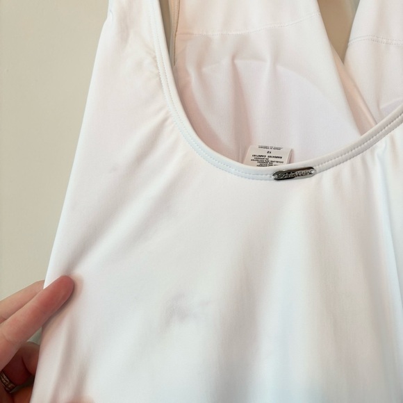 Calvin Klein One Piece Swimsuit Compression Stretch White Size 12 - Picture 5 of 7